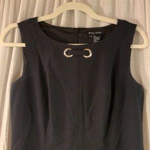 Etcetera navy and black dress and blazer set